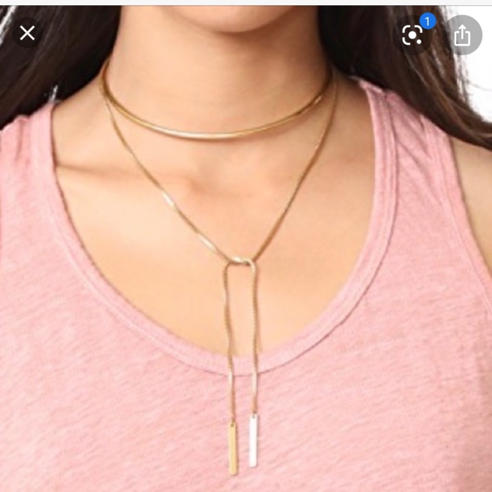 Madewell gold chocker necklace